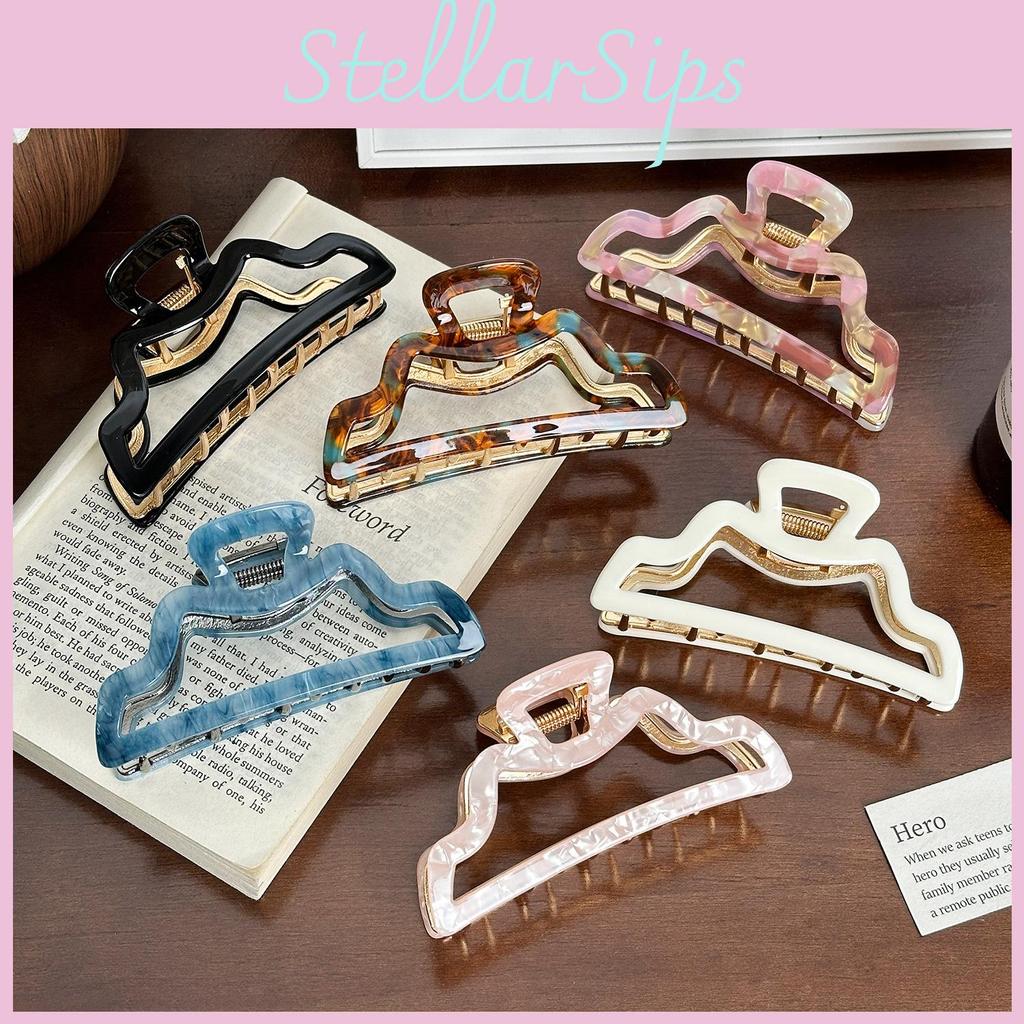 Fashion-forward Hair Claw Clip Featuring Elegant Lines For Effortless Style In Multiple Color Options