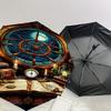 1PC Pirate Treasure Umbrella-8-Rib Reinforced, Automatic Open, Lightweight & Durable, Fashion Accessory for Outdoor, J0339