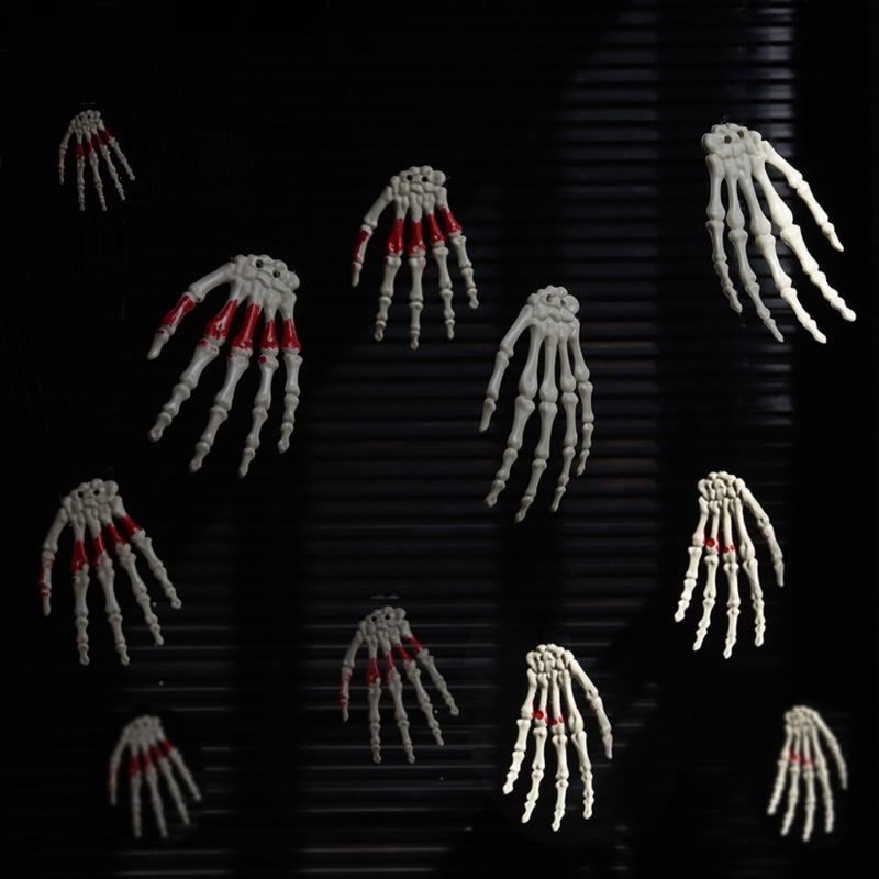 Halloween Skeleton Hands Realistic Plastic Skeleton Hands for Halloween Haunted House Themed Party Decoration Props