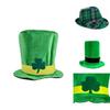 Adult Irish Leprechaun Shamrock Hat For St. Patrick's Day Fancy Dress Accessory