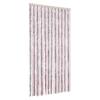 VidaXL Fly Curtain Silver Grey and Pink 100x230 Cm Chenille 377366