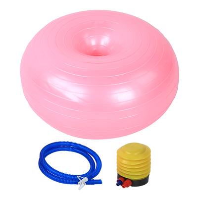 50cm PVC Roz Formă Gogoașă Îngroșat Anti Explozie Scaun Inflatabil Exercițiu Yoga Minge