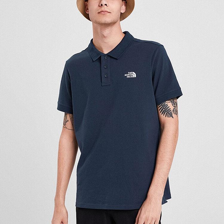 The North Face Polo T-Shirts 'Navy' Men's NF0A5B1O-RG1