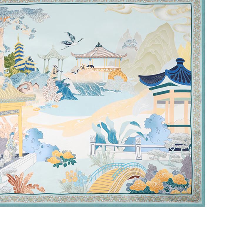 Aisi Yalan 100% Mulberry Silk Small Square Scarf