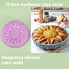 New 3D Sunflower Silicone Mold DIY Sunflower Shaped Dessert Mousse Bread Pastry Baking Shaping Mold Kitchen Baking Cake Pie Mold