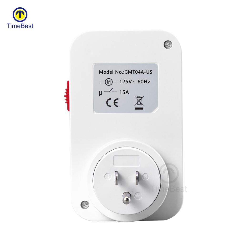 US Standard Mechanical 24-Hour Timer Socket with Automatic Power Off