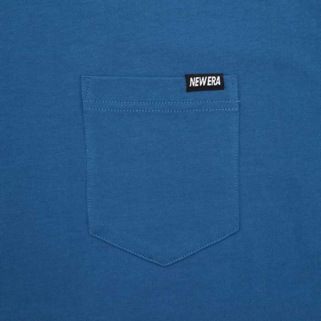 NEW ERA Short Sleeve Pocket Blue Cotton Mini Brand Logo T-Shirt