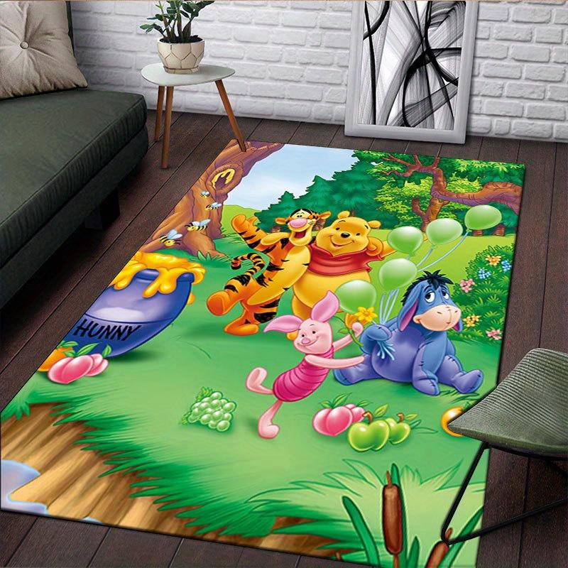 1pz Tappeto con Fantasia Winnie the Pooh Tappeto da Area Tappeto Antiscivolo Lavabile a Mano Tappetino per Pavimento Adatto per Soggiorno Camera da Letto Decorazioni per la Casa Decorazioni per la Stanza