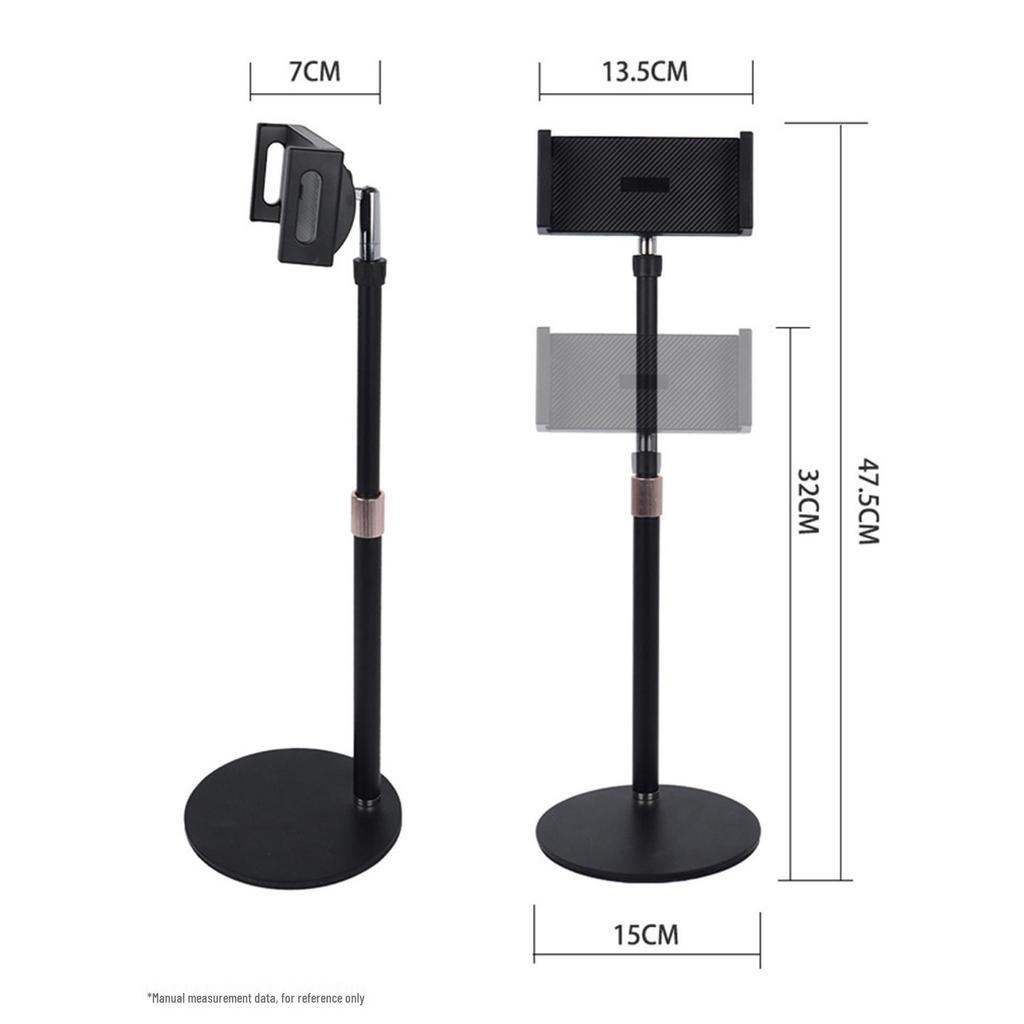 Adjustable Metal Telescopic Phone & Tablet Holder with Round Base