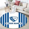 Custom Name VfL Bochum2 Round Area Rug,Carpet Rug for Living Room Bedroom Sofa Playroom Decor,Non-slip Floor Mat