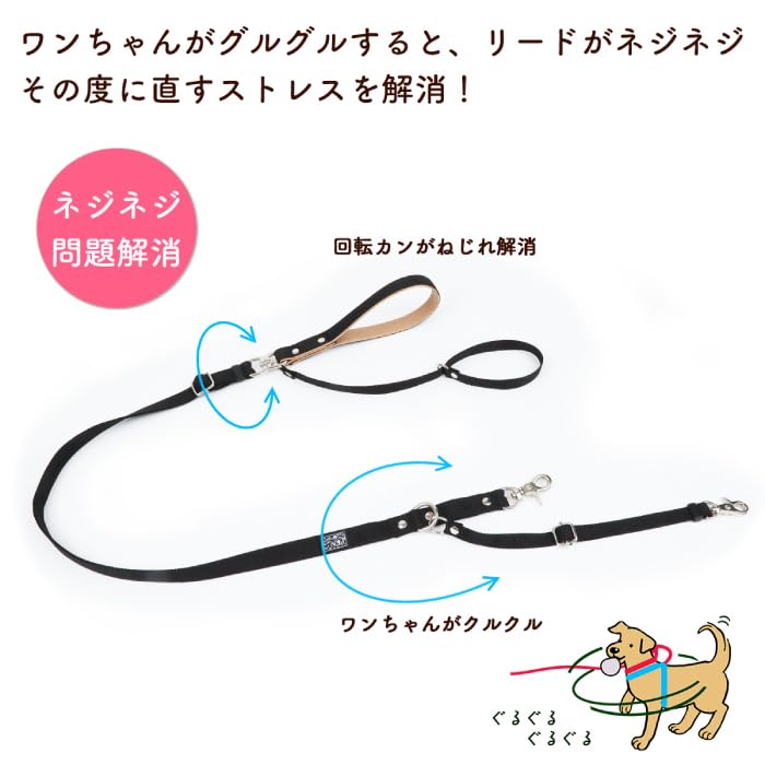 Wonder Fit Dog Large Dog Double Prevents Can Be Connected To Both Collar and Made In Snap Double No Dog Large Prevents Falling Made In Durable Long