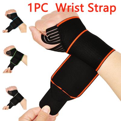 1Pc Wrist Support Strap Tennis Badminton Football Compression Wrist Guard Breathable Adjustable Gym Weightlifting Wrist Wrap