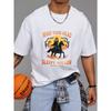 Weißes T-Shirt Mind Your Head Sleepy Hollow Halloween Reiter Design für Freizeitkleidung