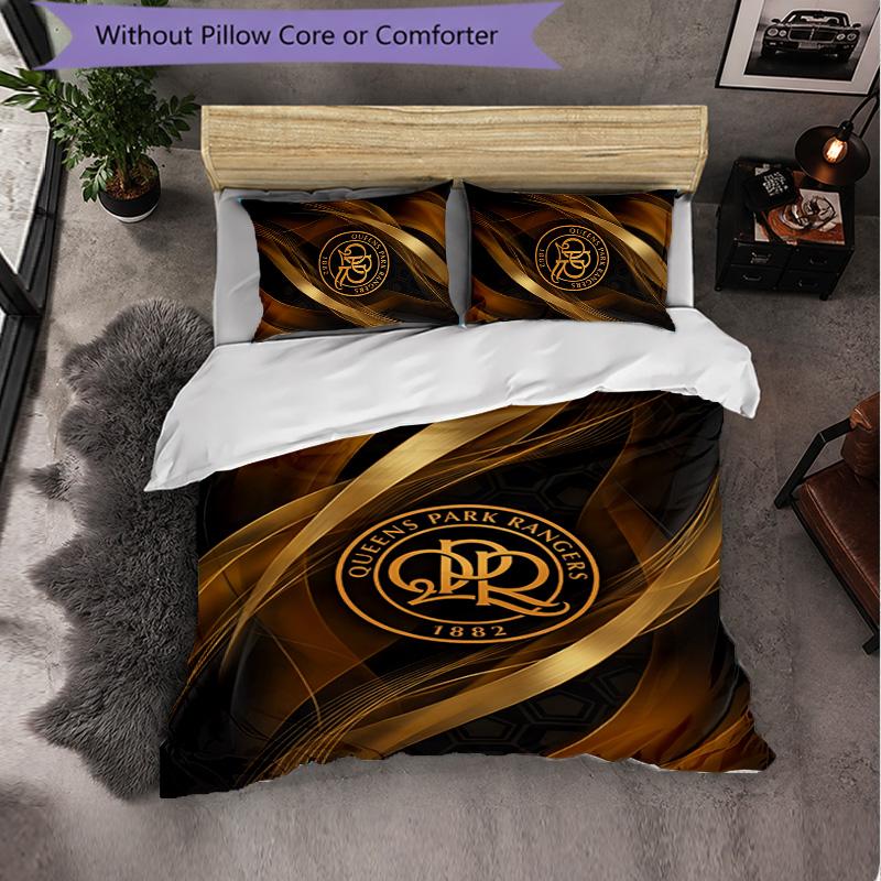 Queens Park Rangers Football Set Biancheria da Letto 3 Pezzi Morbido Copripiumino con Federe Set Decorazione Camera da Letto per la Casa