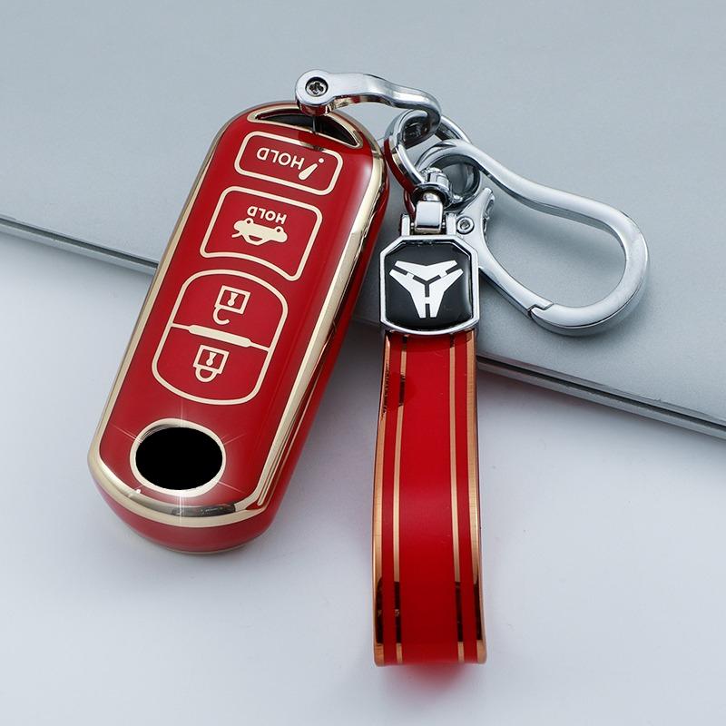 TPU 4 Buttons Car Key Case Cover for Mazda 2 3 6 Atenza Axela Demio CX-5 CX5 CX-3 CX7 CX-9 CX30 Keys Protector Accessories