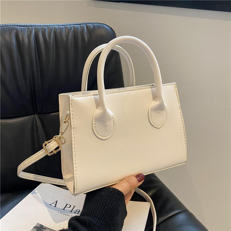 Minimalist Black Square Bag  All-game Wrist Top Bag  Classic Shoulder Bag