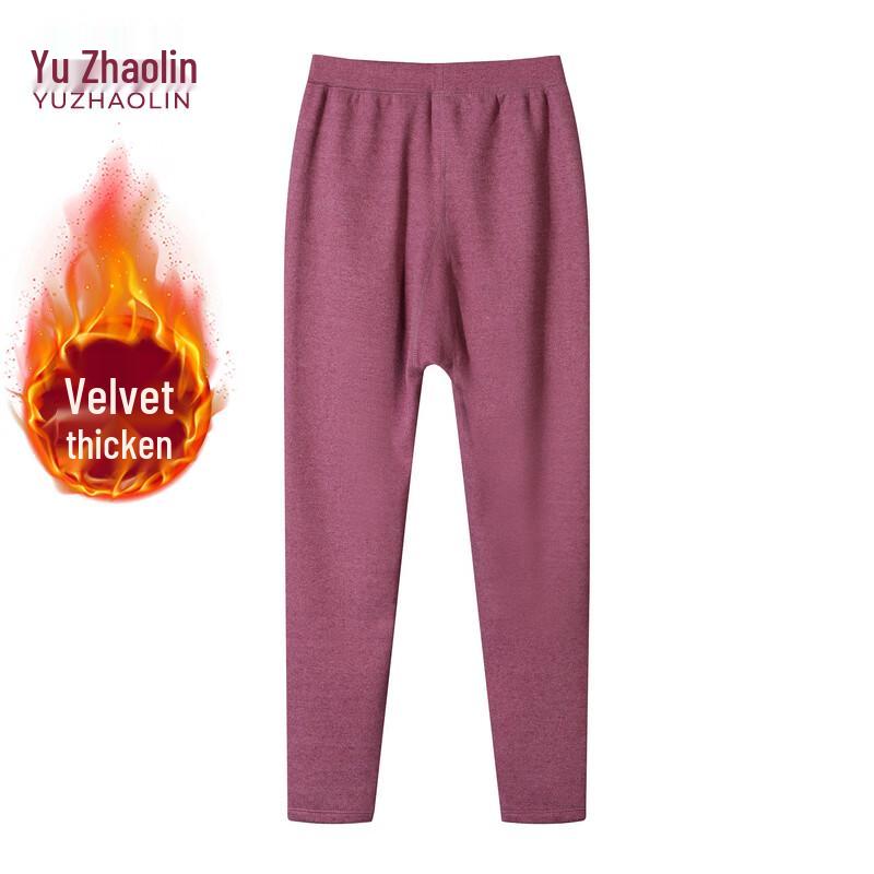 YUZHAOLIN Женские термолеггинсы с высокой посадкой и флисовой подкладкой 2XL