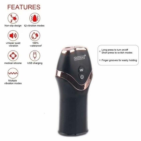 USB Charging Men Sport Massager Vibration Sex Toys Doll Masturbator Vagina Vibrator Vibrating Penis