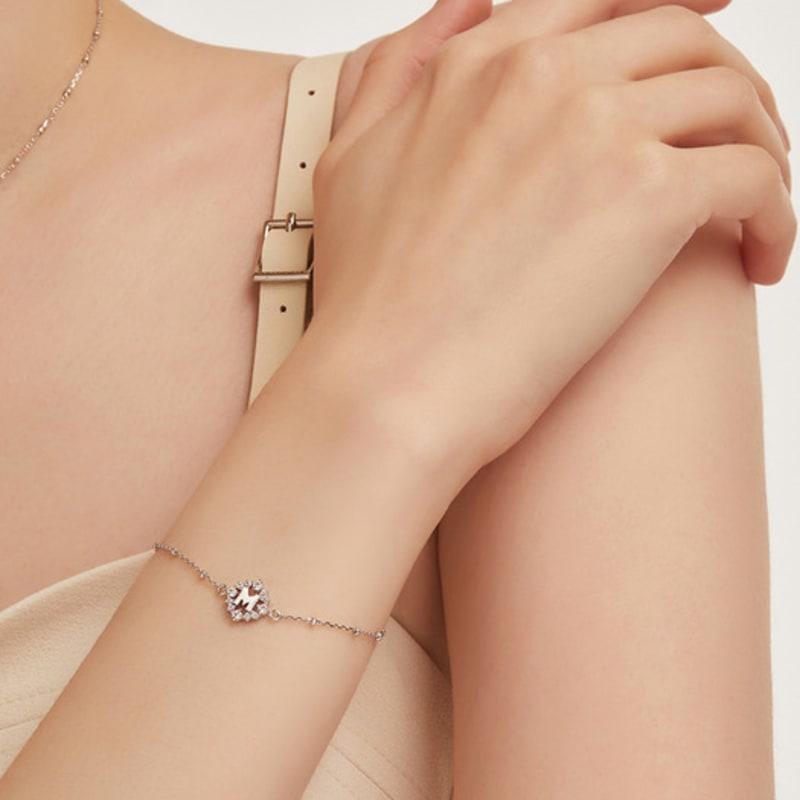 METROCITY JEWELRY M Basic Sterling Silber Weißes Armband A231SB9222WPA