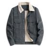 Jacket Men Winter Thick Warm Parkas Coats Male Casual Multiple Pockets Oversized Fleece Jackets Mens Solid Clothing