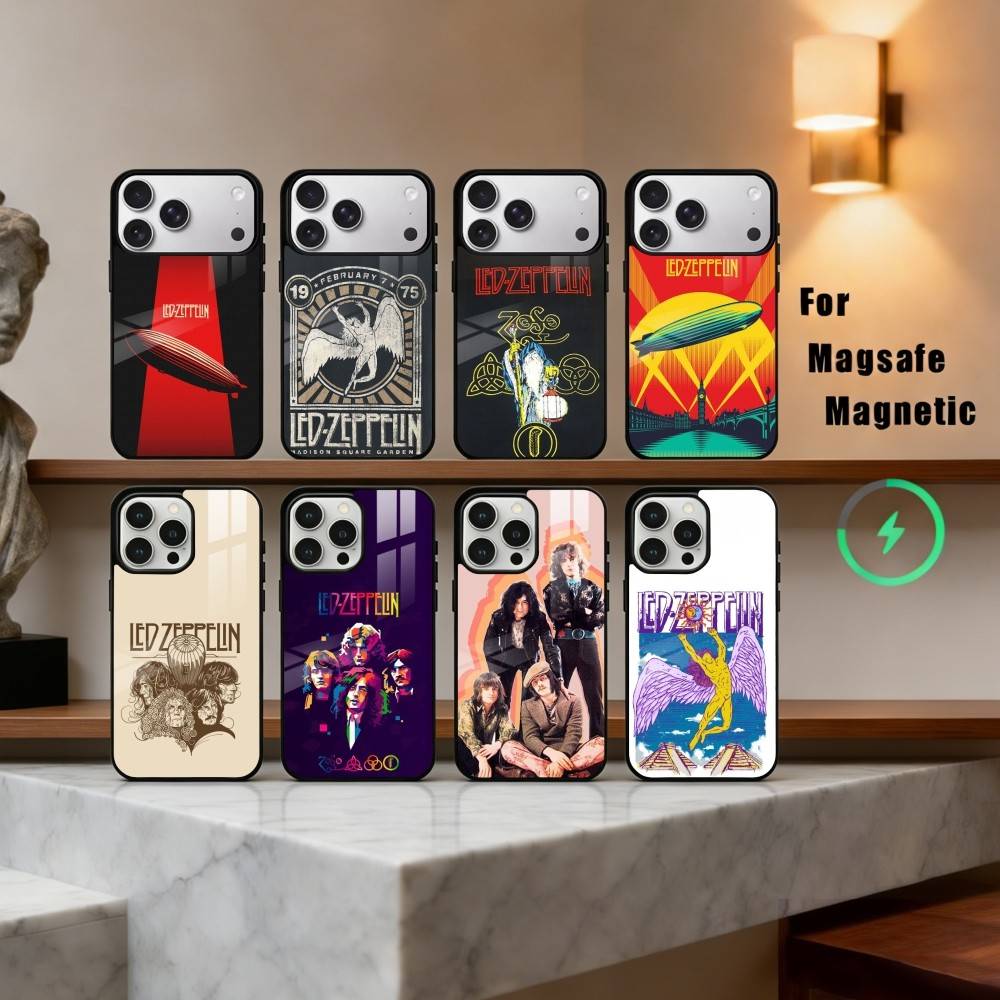Rockin L-Led Z-Zeppelin BAND Phone Case For iPhone17,16,15,14,13,12,11 Plus,For Magnetic Wireless Charge Cover