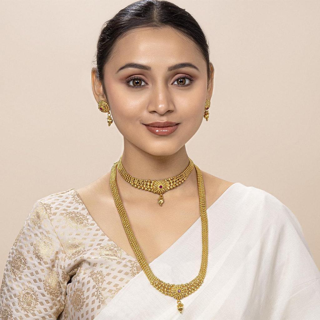 Traditional Maharani Haar Bridal Jewellery Set Gift for Women