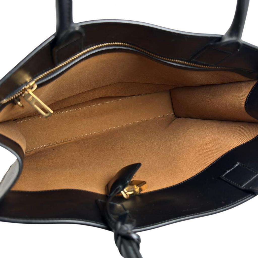 CELINE Vertical Cover Large Tote Bag Brown unisex used