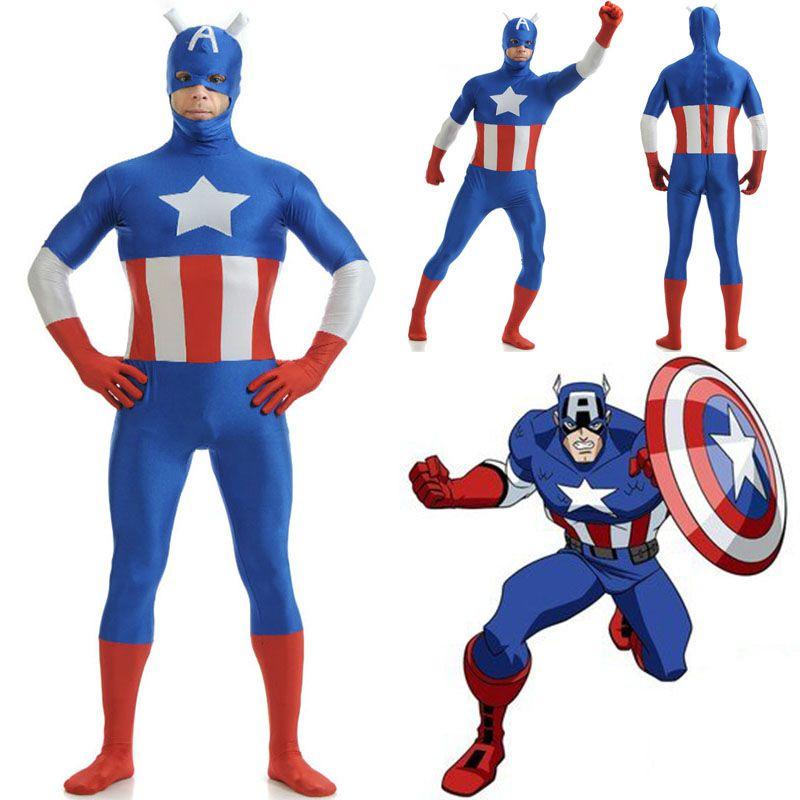 Stunning Avengers Superhero Captain Costume With Exquisite Workmanship For Adults