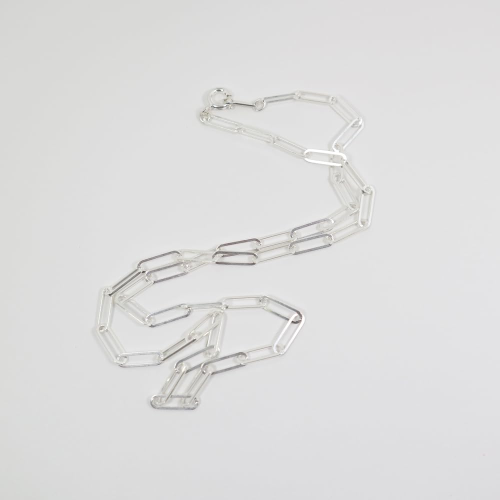 And My Jewelry SILVER925 Paperclip Unisex [Your Box] Necklace, Chain, 45cm,