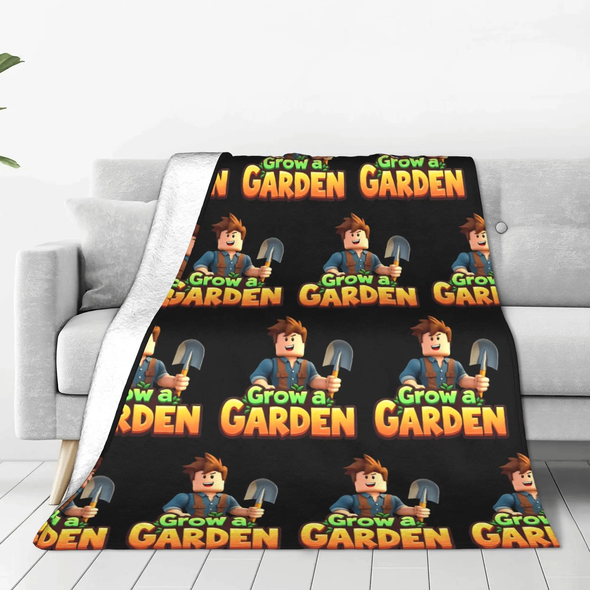 Grow a Garden Flannel Blanket Soft Durable Throw Blanket for Kids and Adults Home Decor Bedspread Sofa Bed Cover 40x50in