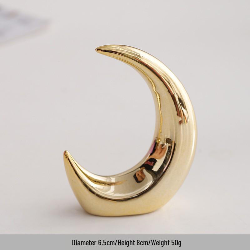 Скандинавская керамическая фигурка Лунный Медведь для украшения дома