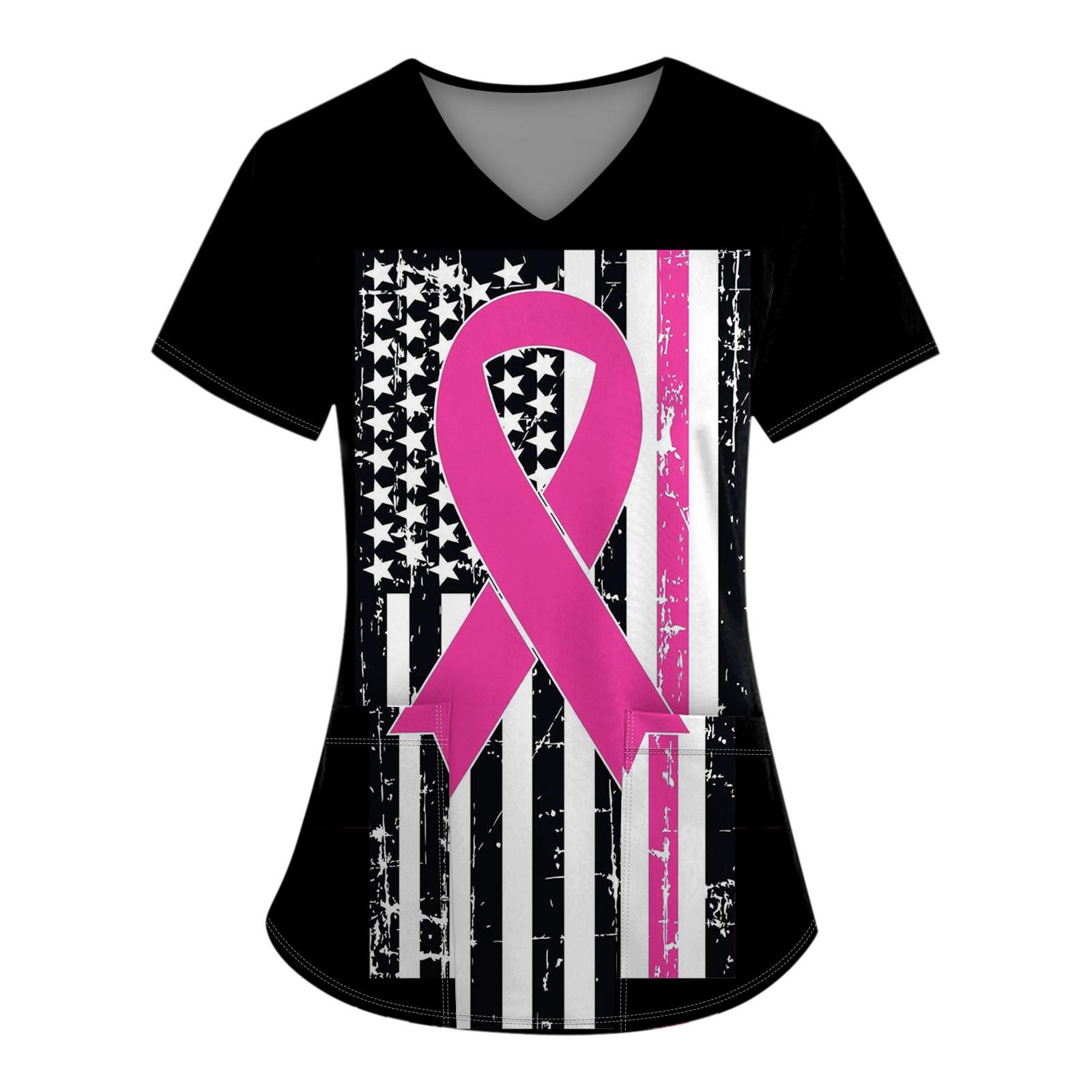 Женская модная рабочая одежда с v-образным вырезом и коротким рукавом с карманной — фото 8