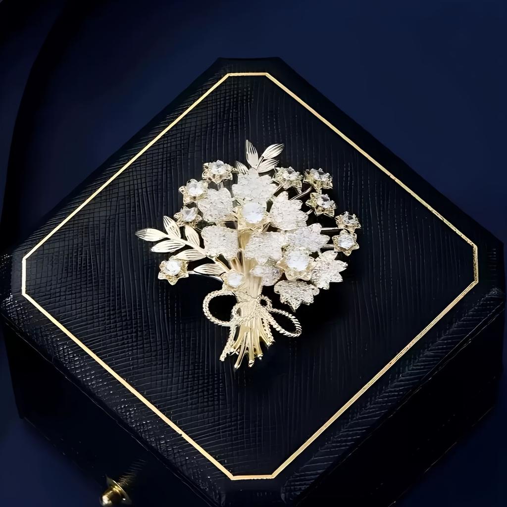 1pc Fashion Temperament Life Tree Pin, and Atmospheric Decorative Pin, Luxury Women's Fashion Accessories, Clothing Chest Flower Accessories