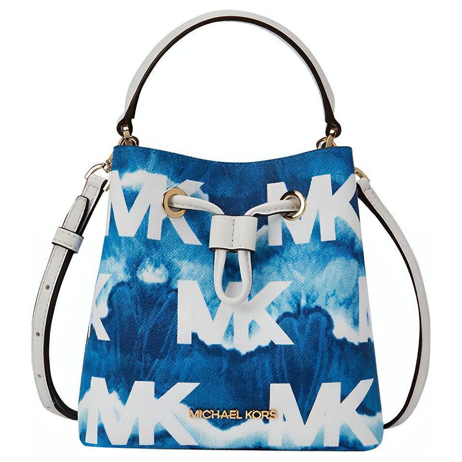 

Michael Kors MK Suri Letter Print Indian Tie-Dye Drawstring Bucket Bag Women Handbags Blue 35T1GU2C5I-951 Basic Set (Bag+Dust Bag)