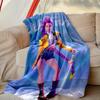 Kpop Demon Hunters Pattern Blanket, Cozy Blanket for All-Season Comfort On Sofas, Beds, Office, Car, Camping and Travel