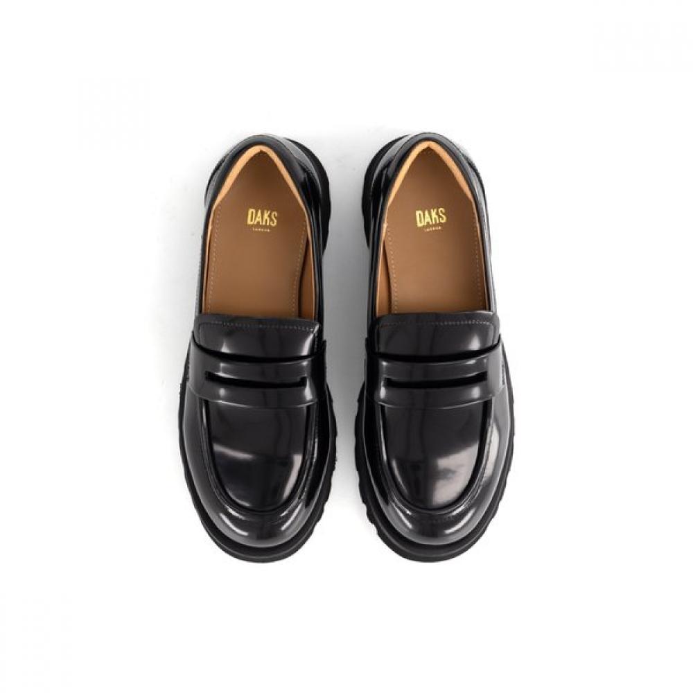 Daks Women S ShoeS 5cm Semi dreSS Chunky Loafer Drf503ba10  Black 