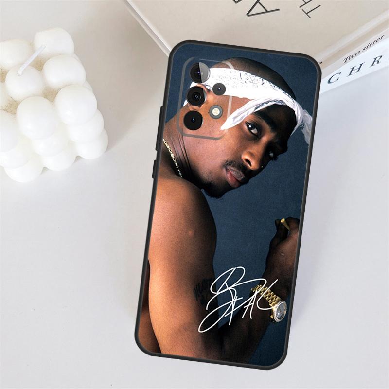 Tupac Shakur Hülle für Samsung Galaxy A55 A35 A15 A36 A56 A26 A16 A22 A32 A52 A54 A34 A53 A33 A13 A06 A05