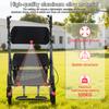 Walkers for Seniors, 8" Big Rubber Wheels All Road Rollator Walker with Seat, Foldable Height Adjustable Rolling Walker, Lightweight Aluminum Alloy