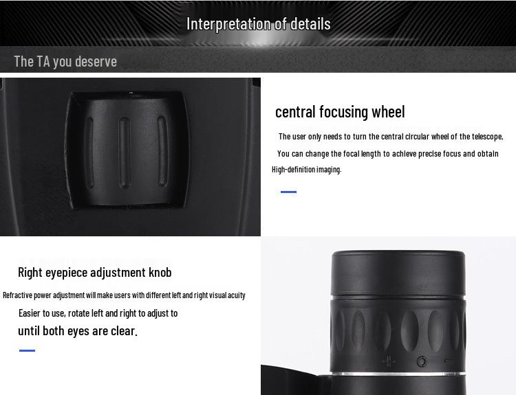 High Power 40X22/8X21 HD Outdoor Mini Portable Binoculars