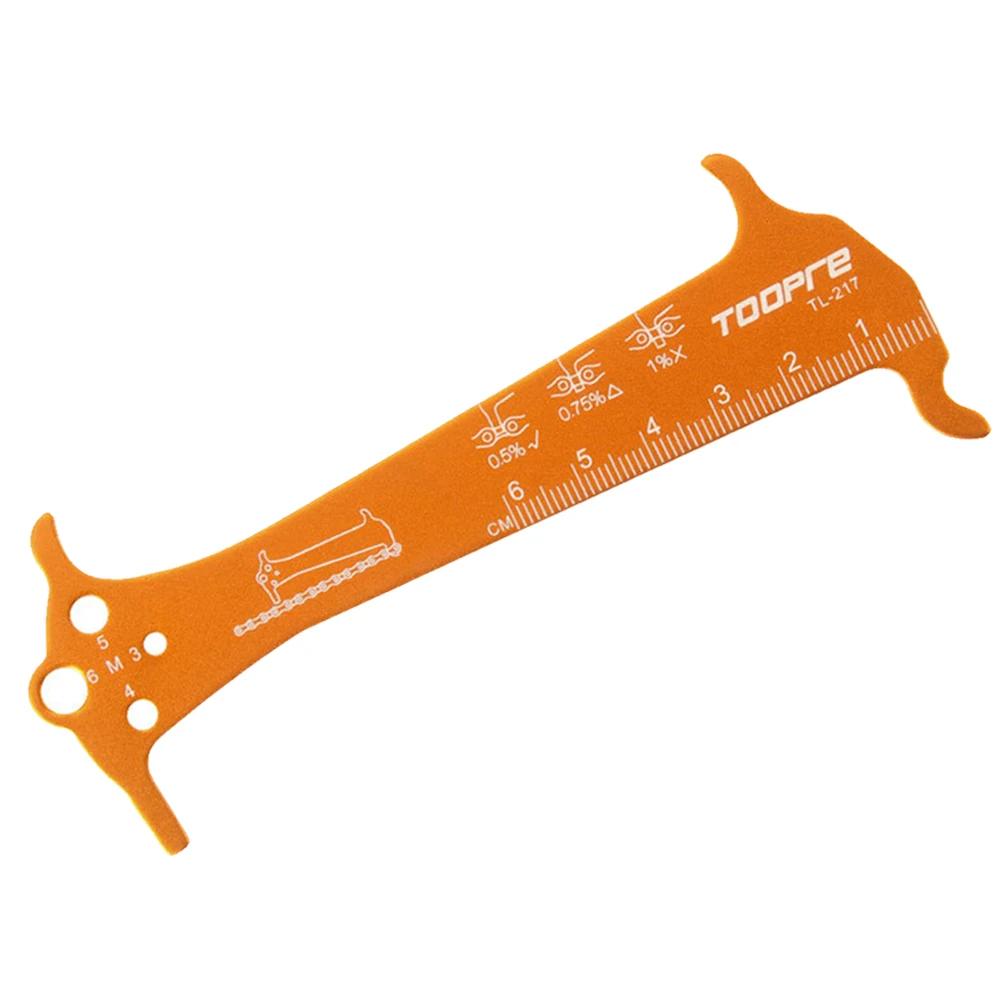 Gauge Measurement Repair Tool Ruler Bicycle Chain Wear Indicator Ruler Repair Tool Mountain Road Chains Gauge Measurement Ruler