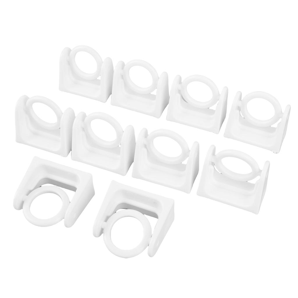 10Pcs Curtain Rod Bracket Rotatable Self Adhesive Curtain Pole Holder for Bathroom Bedroom Kitchen
