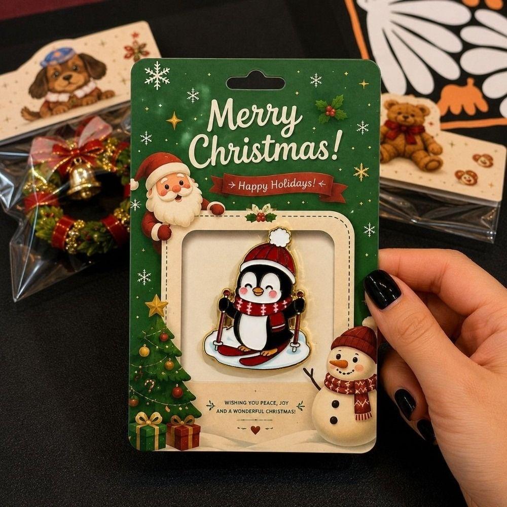 Penguin Home Decoration Bear Animal Magnetic Sticker Festival Puppy Refrigerator Magnets Office