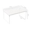 Scaffale cosmetico salvaspazio in piedi Scaffale decorativo Scaffale decorativo Armadio per la casa Scaffale per organizer per piatti da cucina Scaffale cavo