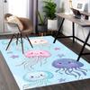 1pc Anime Jellyfish Chair Mat Cute Jellyfish Design Office Rug, Anti Slip Jellyfish Carpet for Desk, Jellyfish Decor Gift for Home Office