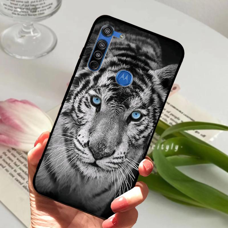 For Motorola Moto G8 Plus Case Black Silicone Cover Case for MOTO G8 Play G 8 Power Lite Fashion TPU Protective Back Cover Shell