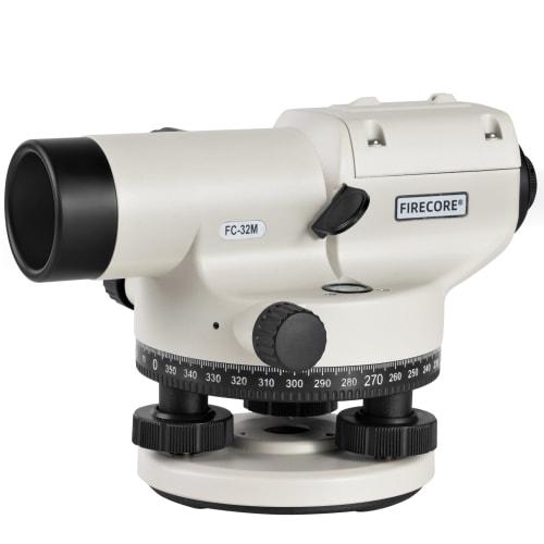 Firecore FC-32M Auto Level, 32x Magnification, Compact Level for Surveying, Horizontal Angle Measurement, Distance and Elevation Measurement, IP55 Dus