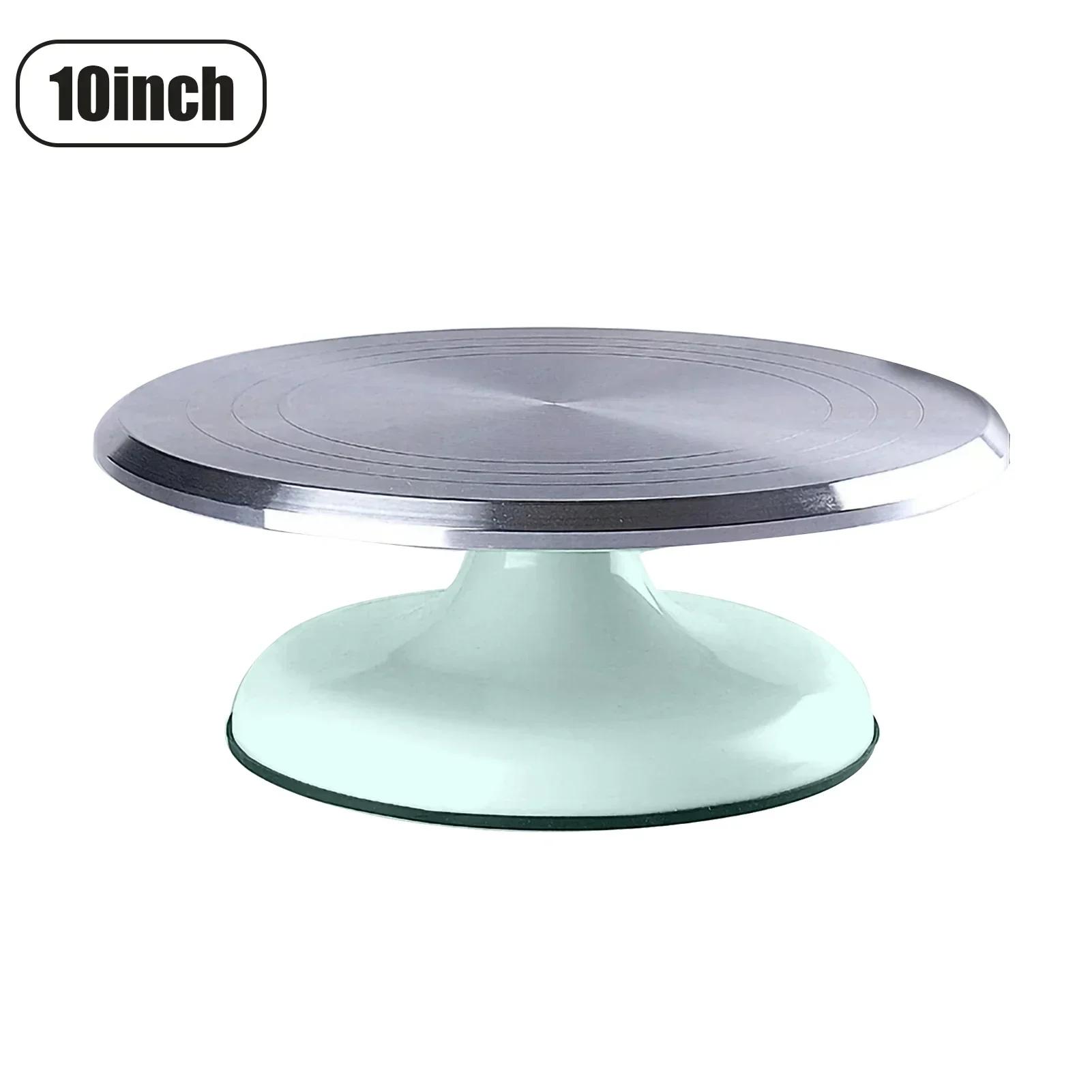 

10/12Inch Pastry Turntable Cake Stand Aluminum Alloy Professional Pastry Rotating Tray and Pastry Accessories Decoration Tool