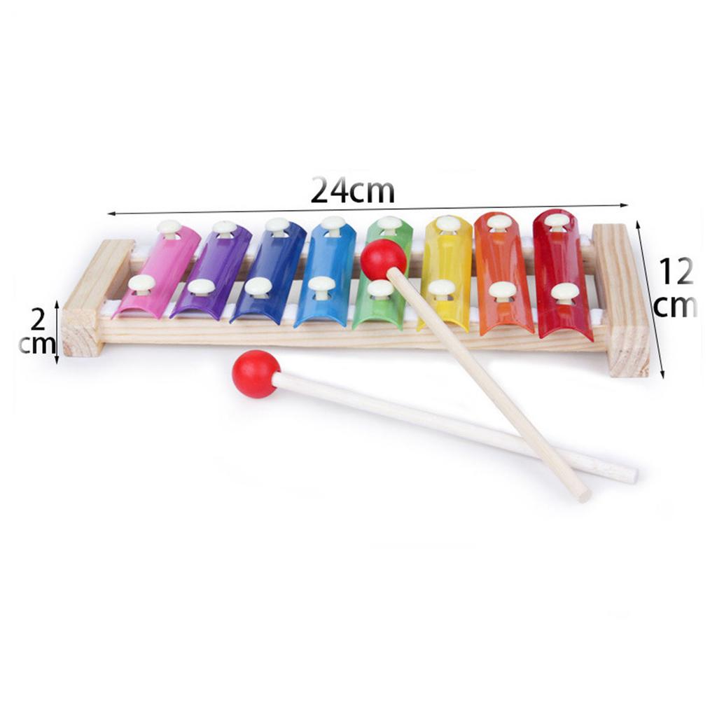 Toddler Musical Instrument Wooden Percussion Instrument Toy Preschool Educational Music Toy for Parent Children Interaction