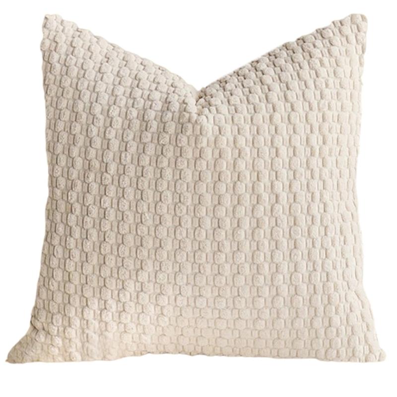 Corduroy Bubble Pillow Cushion For Home Office Sofa Bed Soft Comfortable Support Neck Back Rest