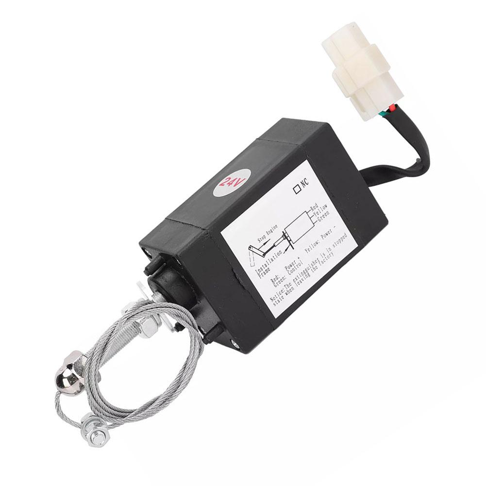 Diesel Engine Solenoid Valve XHQ-PT Disel Engine Solenoid Valve Plastic Open Stop Controller Swtch DC24 XHQ‑PT